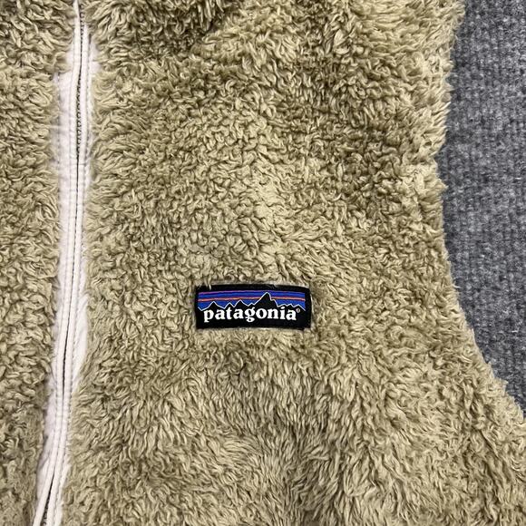 Patagonia Vest Womens Small Beige Los Gatos Fleece Zip Pockets Sherpa Cozy 25216 - Picture 2 of 10